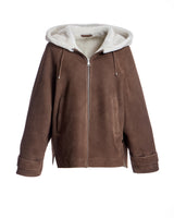 Maximilian Hooded Shearling Jacket-Maximilian