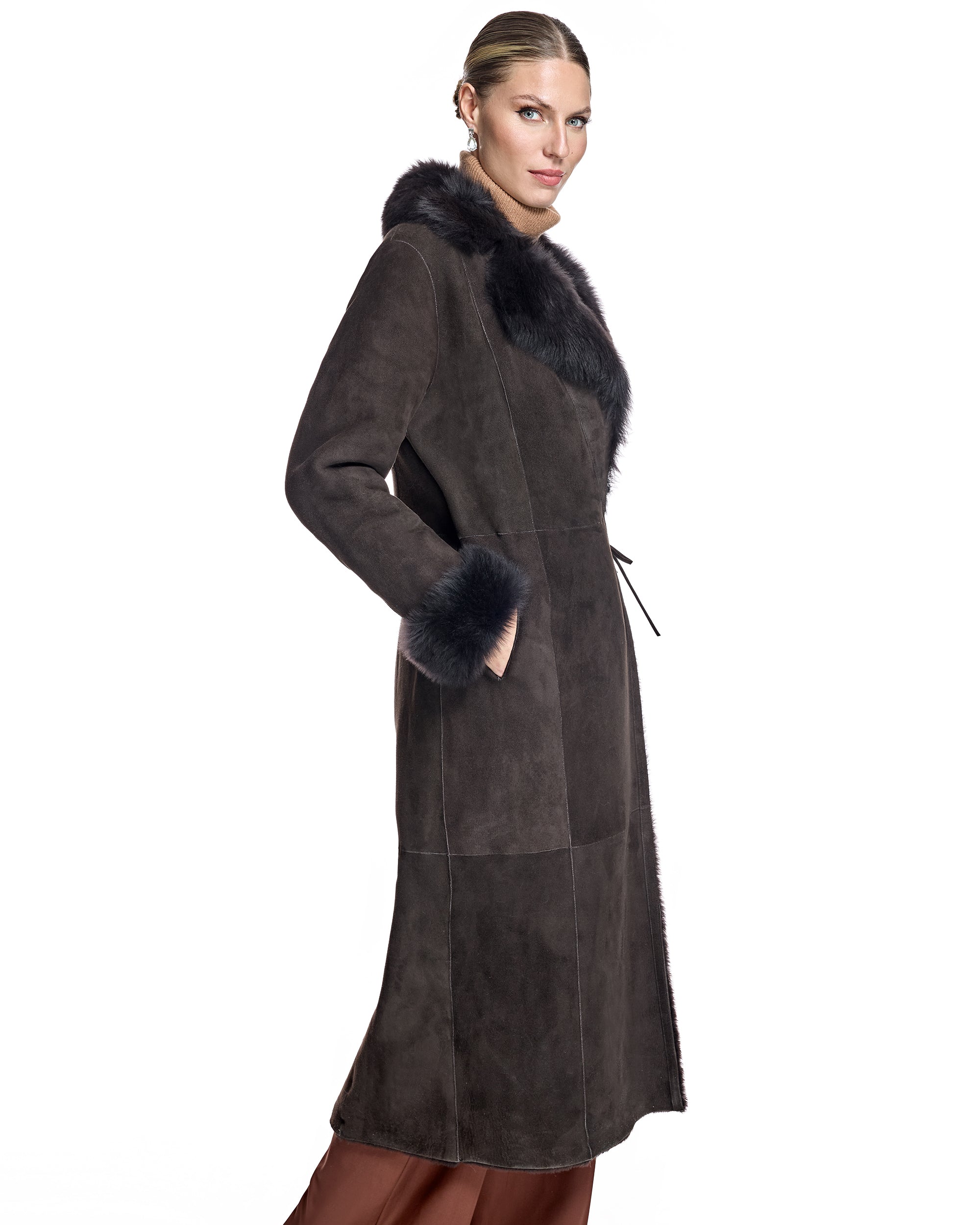 Shearling Lamb Coat-Maximilian