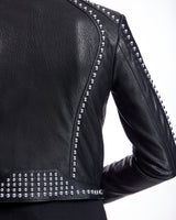 LEATHER  STUDDED JACKET-Maximilian