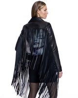 Leather Jacket with Fringes