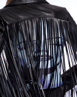 Leather Jacket with Fringes