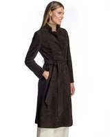 Suede Belted Coat-Maximilian