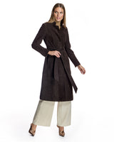 Suede Belted Coat-Maximilian