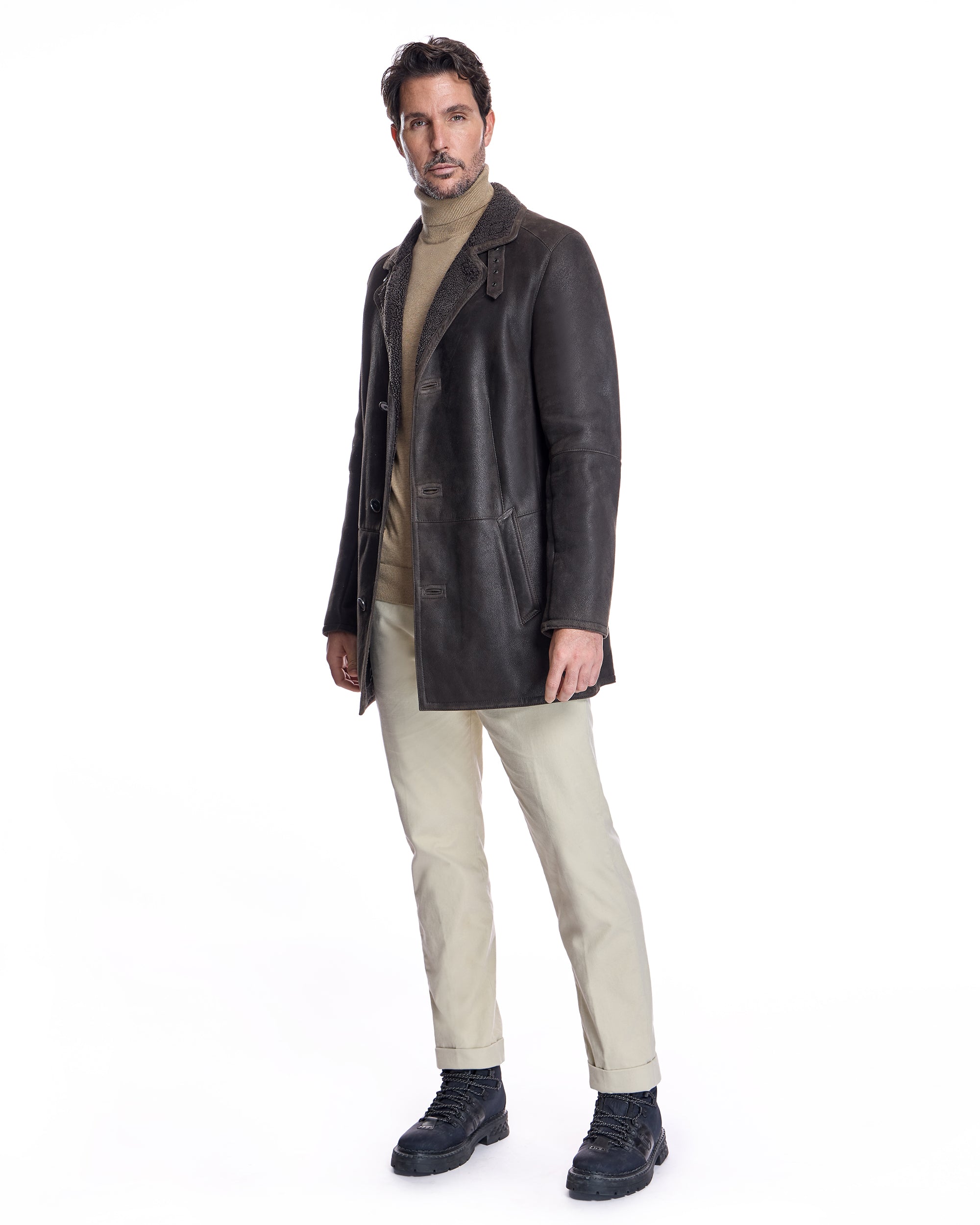 Men's Shearling Lamb Coat