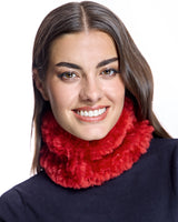 Diadema de piel de oveja tejida
