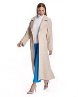 Wool blend Belted Coat