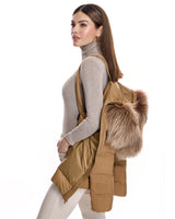 Polyester Jacket with Dyed Finn Raccoon Trimmed Hood