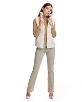 Shearling Lamb Vest with Poly Back