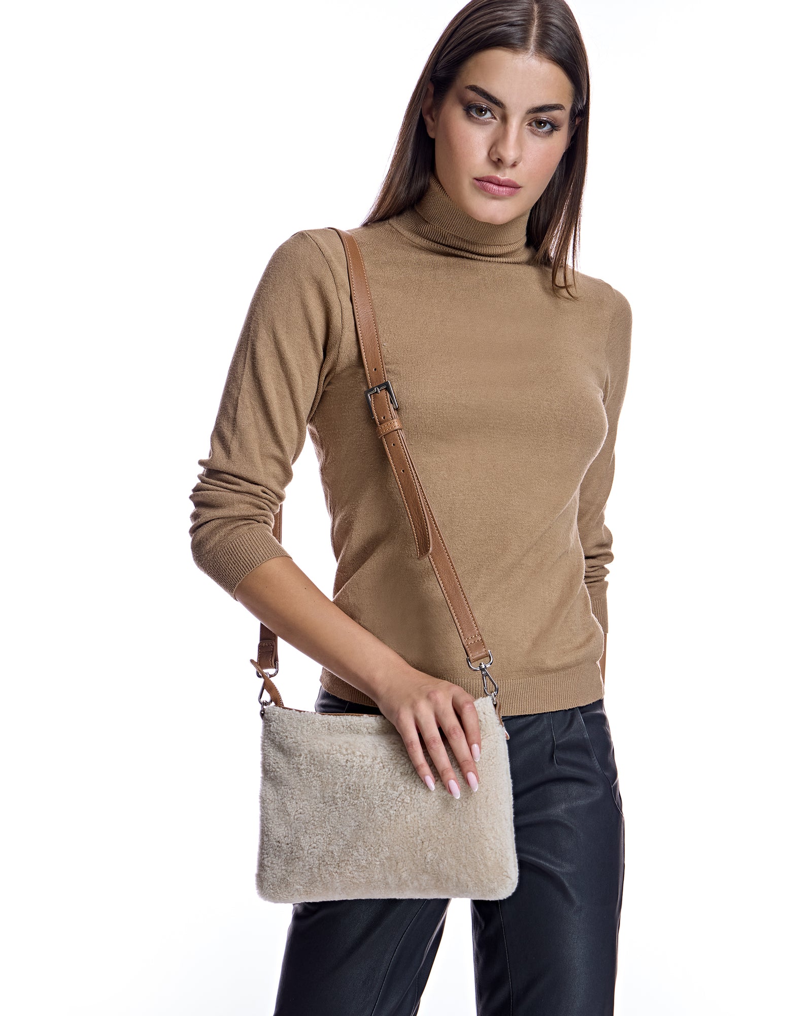Shearling Lamb Handbag-Maximilian
