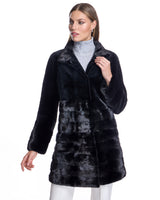 Sheared & Long Hair Mink Coat