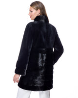 Sheared & Long Hair Mink Coat