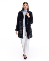 Sheared & Long Hair Mink Coat