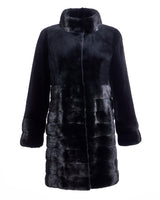 Sheared & Long Hair Mink Coat