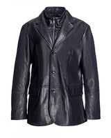 Men's Leather Blazer- Maximilian