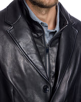 Men's Leather Blazer- Maximilian