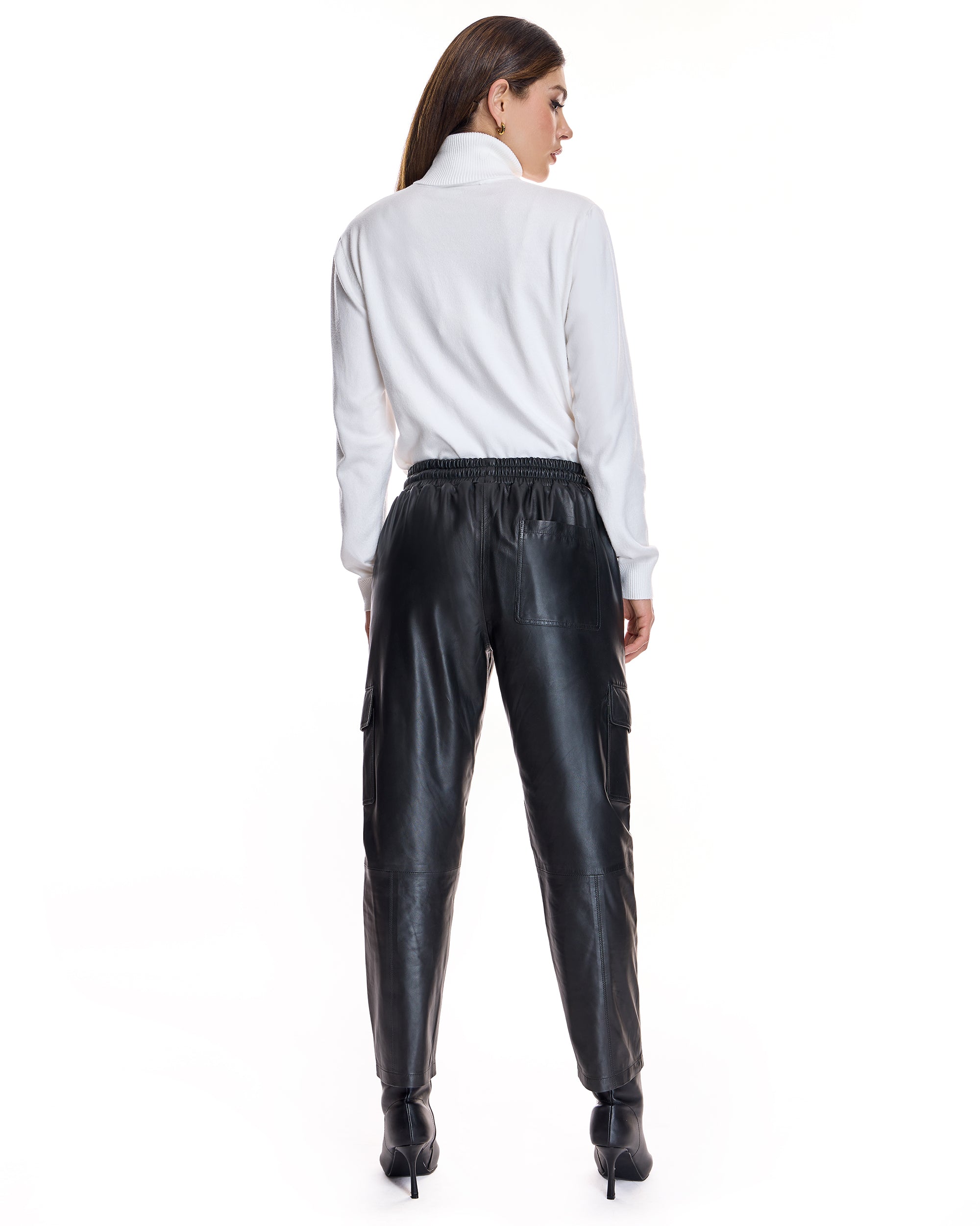 Leather Cargo Pants