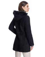 Shearling Lamb Jacket with Toscana Lamb Trim Hood-Maximilian