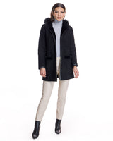 Shearling Lamb Jacket with Toscana Lamb Trim Hood-Maximilian