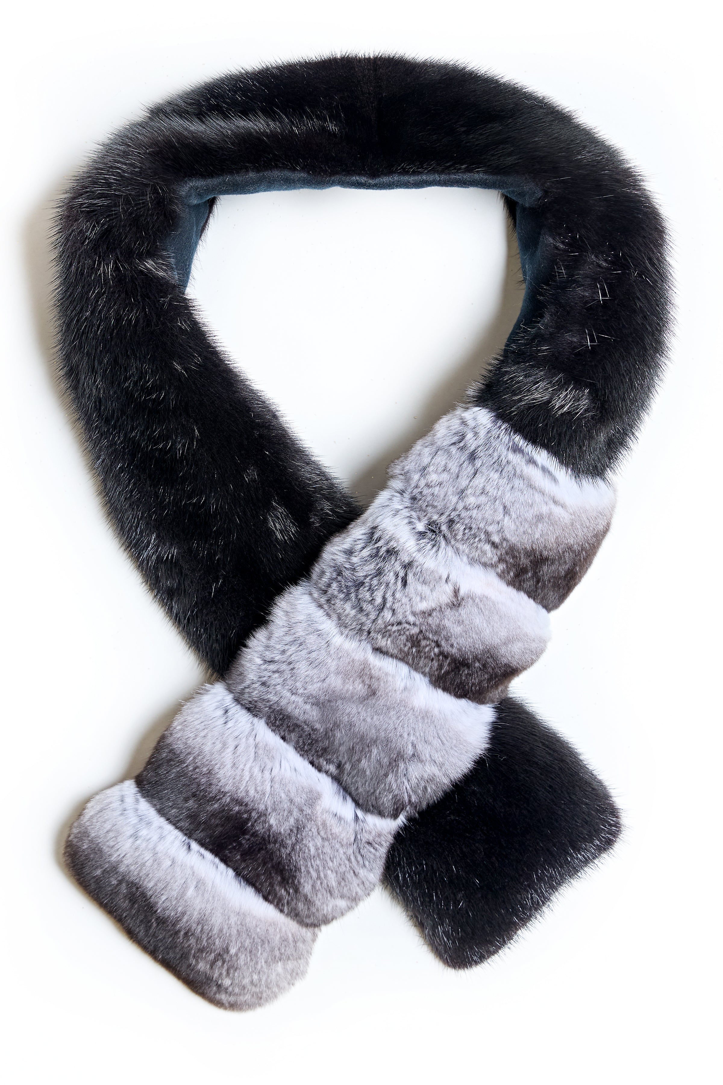 Women's Chinchilla Fur Coat, Sheared Mink Jacket – Maximilian