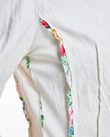 Leather Jacket with Floral Detail