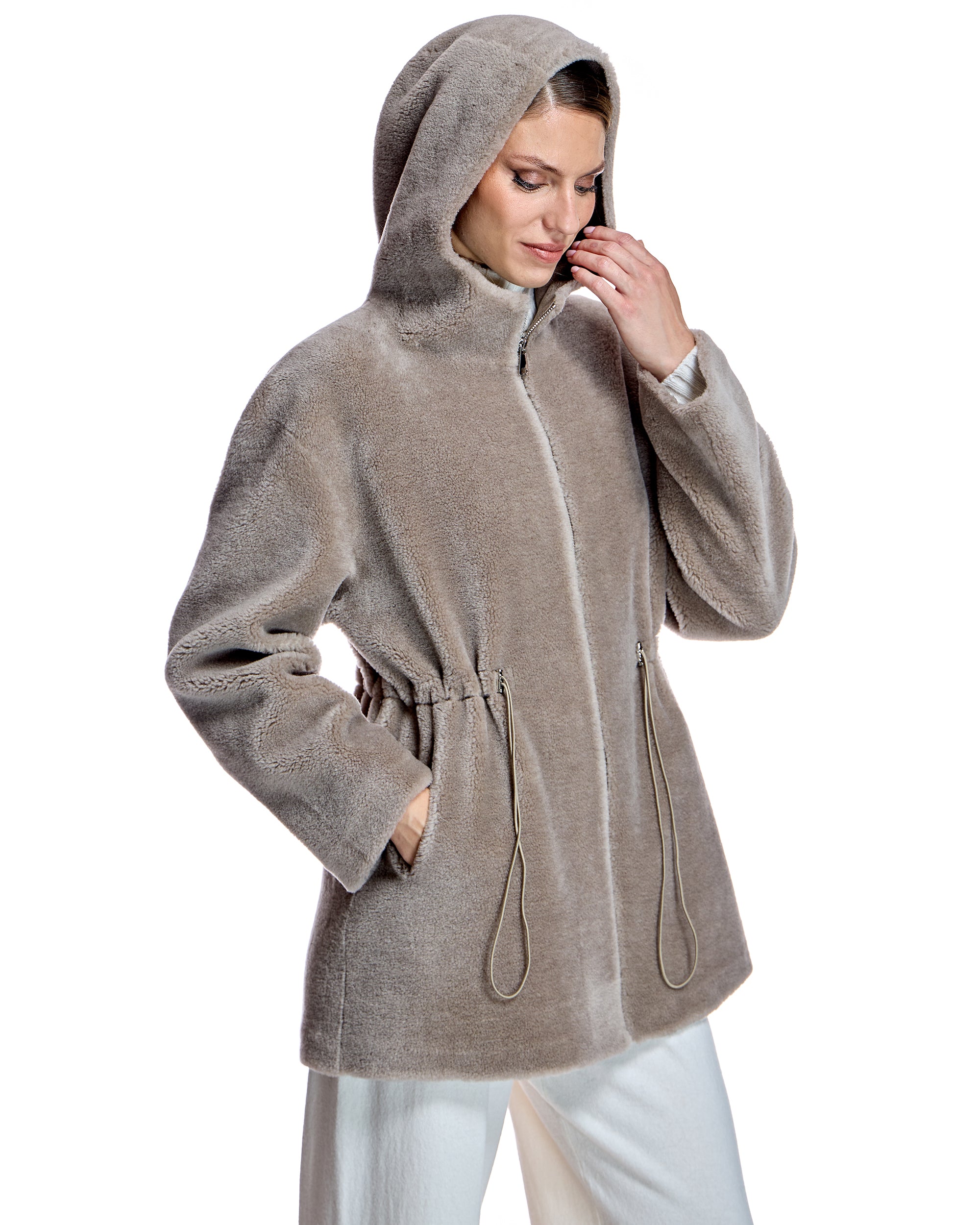 Hooded Lambswool Jacket-Maximilian