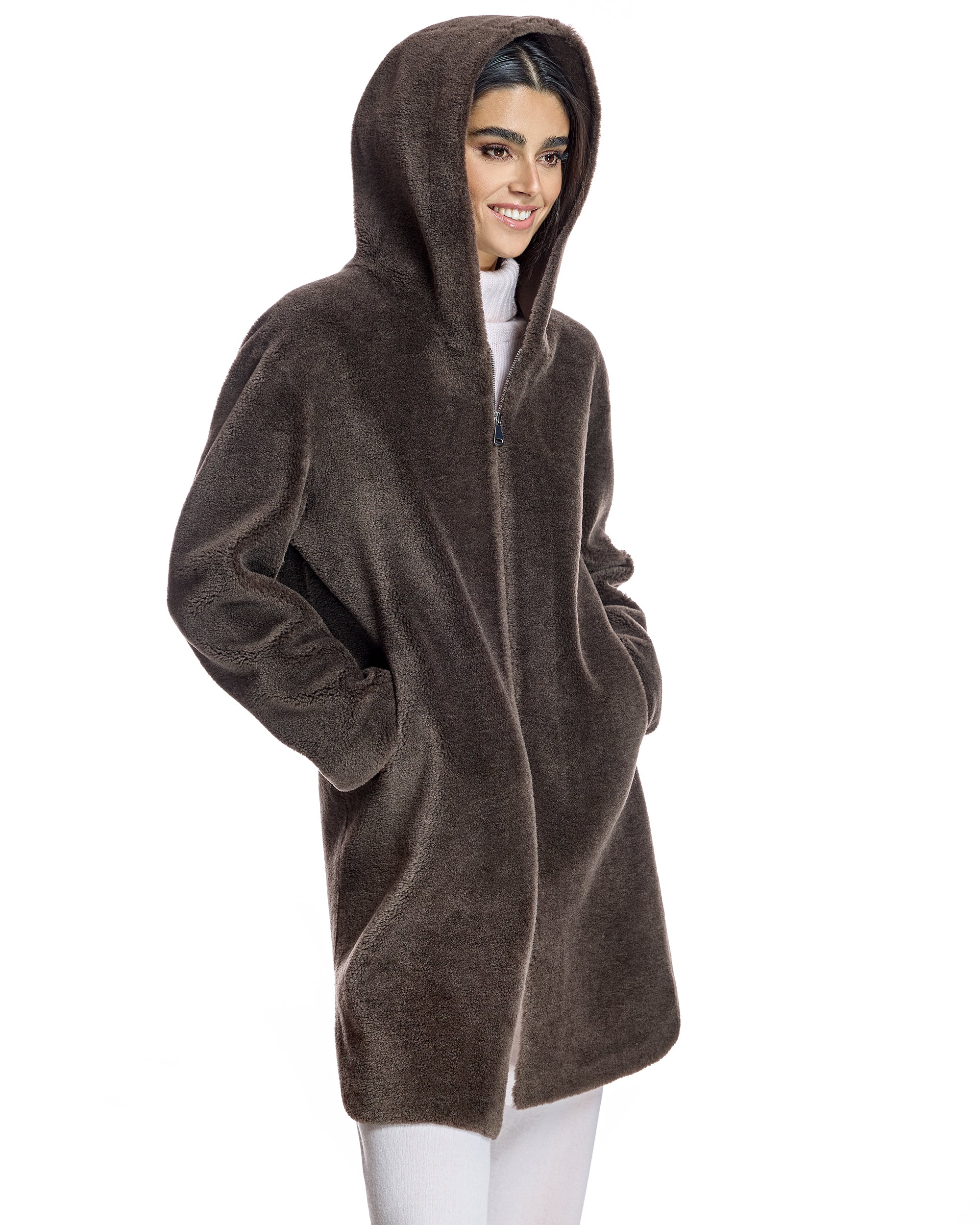 Hooded Lambswool Jacket