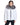 Horizontal Rabbit Jacket with Fox Trimmed Hood