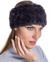 Knitted Mink Headband