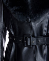 Maximilian Fur-Trimmed Leather Jacket- Maximilian