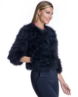 Cropped Feather Bolero- Maximilian