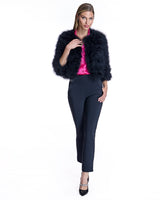 Cropped Feather Bolero- Maximilian