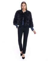 Metallic Feather Bolero-Maximilian
