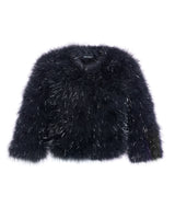 Metallic Feather Bolero-Maximilian