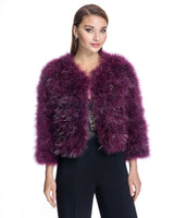 Metallic Feather Bolero-Maximilian