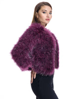 Metallic Feather Bolero-Maximilian