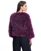 Metallic Feather Bolero-Maximilian
