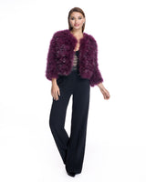 Metallic Feather Bolero-Maximilian