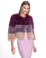 Collarless Feather Bolero-Maximilian