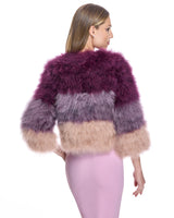 Collarless Feather Bolero-Maximilian