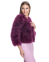 Collarless Feather Bolero-Maximilian