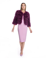 Collarless Feather Bolero-Maximilian