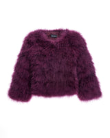 Collarless Feather Bolero-Maximilian