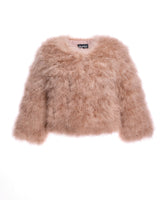 Collarless Feather Bolero-Maximilian