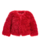Collarless Feather Bolero-Maximilian