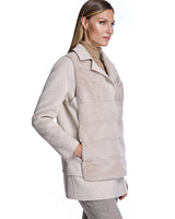 Maximilian Wool Jacket with Mink Vest