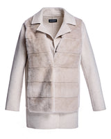 Maximilian Wool Jacket with Mink Vest