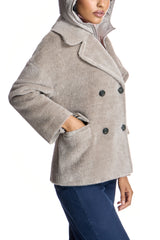 Alpaca Blend Pea Jacket