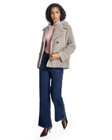 Alpaca Blend Pea Jacket-Maximilian