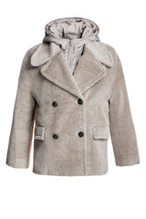 Alpaca Blend Pea Jacket