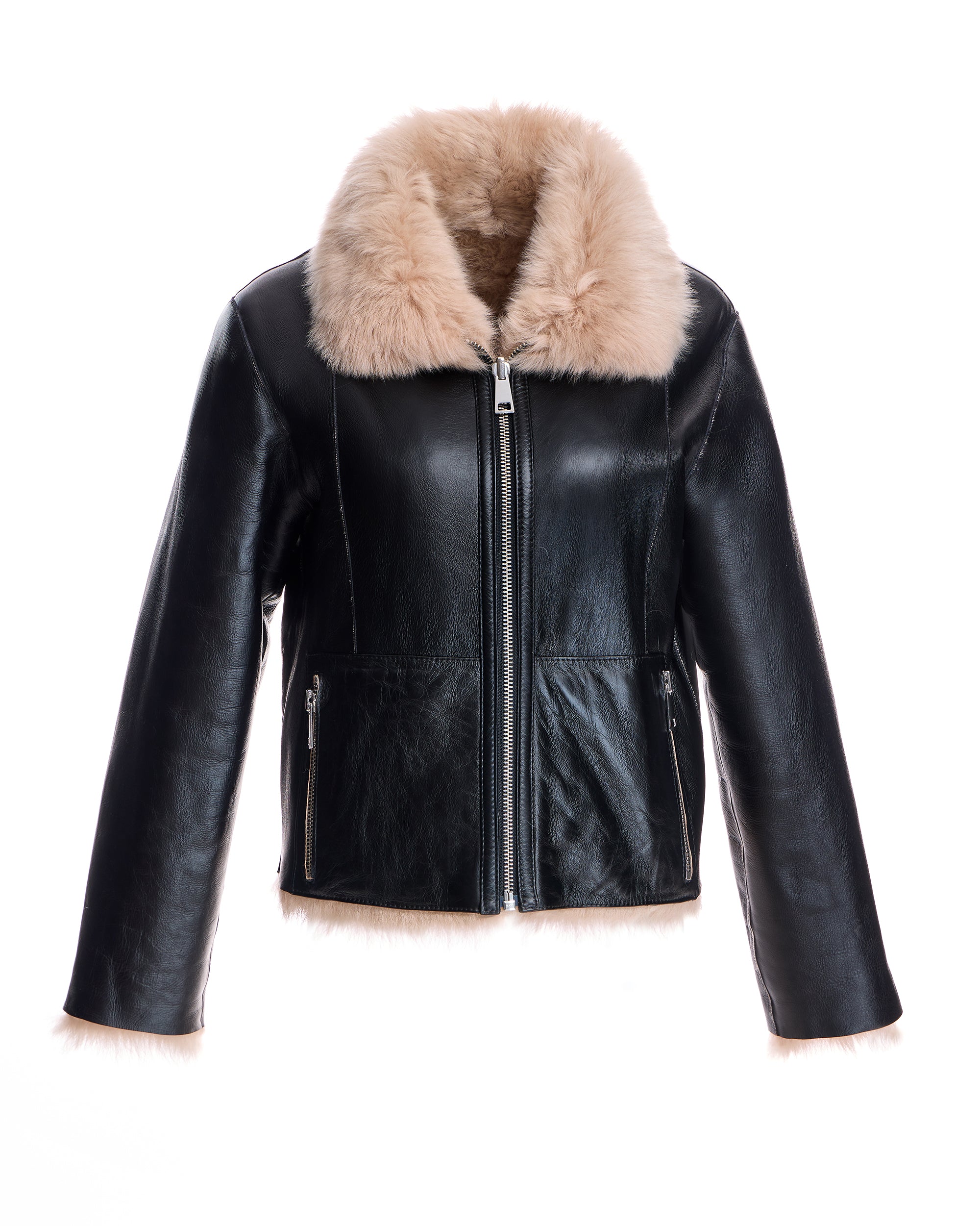 Shearling Jacket Reversible to Leather